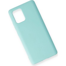 Newface Samsung Galaxy A91 / S10 Lite Kılıf Nano Içi Kadife Silikon - Turkuaz