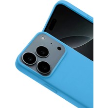 Newface Apple Iphone 17 Pro Max Nano Içi Kadife Silikon - Mavi