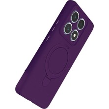 Newface Xiaomi Mi 14T Pro Regal Magsafe Standlı Kapak - Derin Mor