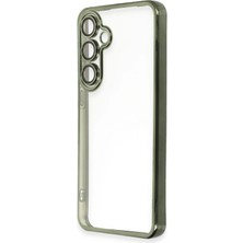 Newface Samsung Galaxy S24 Fe Kılıf Razer Lensli Silikon - Yeşil