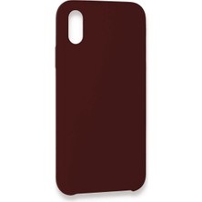 Newface Iphone Xs Max Kılıf Lansman Legant Silikon - Bordo