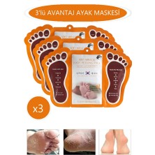 Soyulabilir 3lü Ayak Maskesi Peeling Çorabı – Topuk Çatlak Giderici, Nemlendirici, Ölü Deri Temizleyici Bakım Maskesi