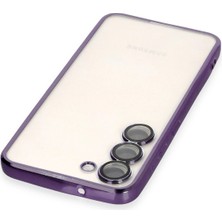 Newface Samsung Galaxy S24 Kılıf Razer Lensli Silikon - Mor