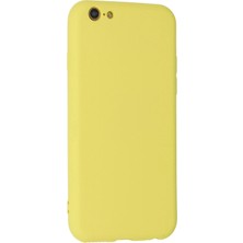 Newface Iphone 6 Plus Kılıf Nano Içi Kadife Silikon - Sarı