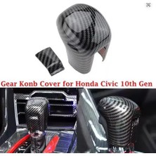Stilix Garage Honda Civic Fc5 Fk7 İçin Uyumlu Karbon Desenli Vites Topuzu 2'li Set