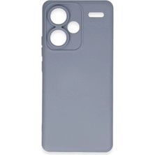 Newface Xiaomi Redmi Note 13 Pro Plus Kılıf Nano Içi Kadife Silikon - Gri