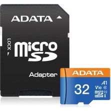 Adata 32GB Premier MicroSDHC Kart UHS-I CLASS10 V10 1 GB Kapasite 100 MHz Hız ile Yüksek Performans