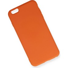 Newface Iphone 6 Plus Kılıf Nano Içi Kadife Silikon - Turuncu