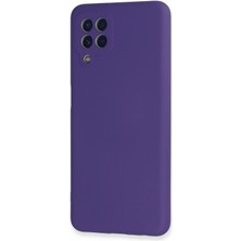 Newface Samsung Galaxy A22 Kılıf Nano Içi Kadife Silikon - Mor