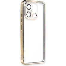 Newface Xiaomi Redmi 12C Kılıf Razer Lensli Silikon - Gold