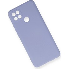 Newface Oppo A15 Kılıf Nano Içi Kadife Silikon - Lila