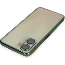 Newface Vivo Y16 Kılıf Razer Lensli Silikon - Yeşil