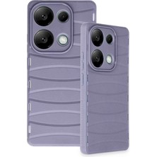 Newface Xiaomi Redmi Note 13 Pro 4g Kılıf Bibercas Silikon Kapak - Lila