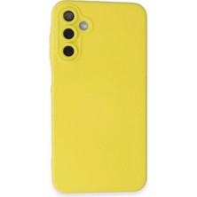 Newface Samsung Galaxy A05S Kılıf Nano Içi Kadife Silikon - Sarı