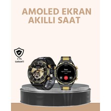 Amoled Ekran Akıllı Saat Uyku Nabız Adım Ölçer Su Geçirmez