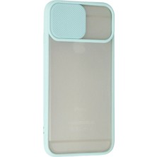 Newface Iphone 6 Kılıf Palm Buzlu Kamera Sürgülü Silikon - Turkuaz