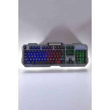 Oyuncu Klavyesi Q Klavye Rgb Işıklı Mouse Hediyeli