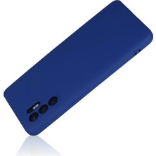 Newface Oppo Reno 6 Kılıf Nano Içi Kadife Silikon - Mavi