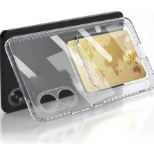 Newface Oppo A38 Kılıf Kart Şeffaf Silikon - Şeffaf