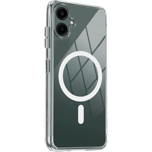 Newface Samsung Galaxy A06 Combo Sert Şeffaf Magsafe Kapak - Şeffaf