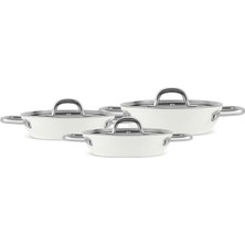 MarkEntegra 6 Parça Krem Renkli Metal Sahan Seti