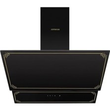 MarkEntegra Yüksek Verimli A Sınıfı Siyah Rustik Cam Davlumbaz - Turbo Fan Özellikli