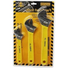 MarkEntegra 3'lü Ayarlanabilir Kurbağacık Anahtar Seti - Paslanmaz Çelik, Ergonomik Kauçuk Sap