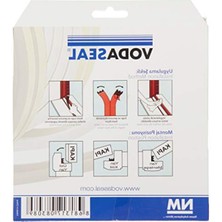 MarkEntegra Kauçuk Profil Kapı ve Pencere Izolasyon Bandı, Kendinden Yapışkanlı