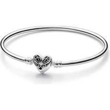 KFS Pandora Moments Kalp ve Kelebek Bileklik 925 Ayar Gümüş