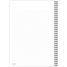 MarkEntegra Esnek Karton Kapak, Siyah Spiralli, Kareli A4