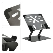 MarkEntegra Ayarlanabilir Ergonomik Laptop ve Tablet Standı - Siyah Metal