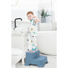 MarkEntegra Kaydırmaz Çocuk Taburesi - Çift Basamaklı, Güvenli ve Ergonomik