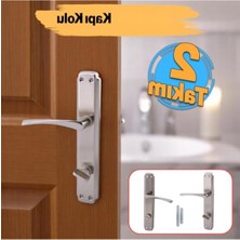 MarkEntegra Kilitlenebilir Wc Banyo Kapı Kolu - Nikel Inox, Sağa Sola Uygun