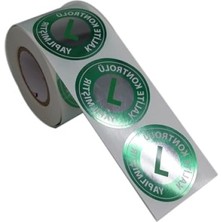 MarkEntegra Kalite Kontrol Etiketi - Pp Metalize, 500 Adet