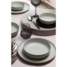 MarkEntegra 18 Parça 6 Kişilik Yeşil Yemek Takımı