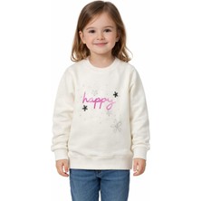 Baglan Kız Çocuk Happy Sweatshirt BGL-ST05270
