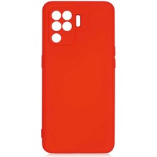 Egstech Oppo Reno 5 Lite Kılıf Lansman Premium Kadife Kaplama Lens Korumalı Soft Silinebilir Arka Kılıf