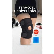 SHC4200 Destekli Diz Korsesi Çapraz Bağlı Menisküs Ağrısı Spor Dizlik Termojel Hediyeli