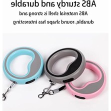 MarkEntegra Geri Çekilebilir Otomatik Köpek Tasması – 2,5 Metre Pembe