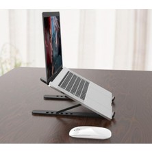 MarkEntegra Yükseklik Ayarlı Ergonomik Plastik Laptop Standı - Taşınabilir ve Konforlu