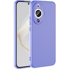 Egstech Huawei Nova 12S Kılıf Lansman Premium Kadife Kaplama Lens Korumalı Soft Silinebilir Arka Kılıf