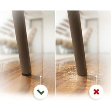 MarkEntegra Yapışkanlı Siyah Keçe Altlık - 12 x 24 cm - Büyük Model, Parke Koruma