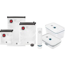 MarkEntegra 8 Parçalı Vakum Saklama Seti, Plastik, Torba ve Pompa Dahil