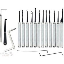 MarkEntegra 17 Parça Bozuk Kilit Açma Seti + Şeffaf Asma Kilit