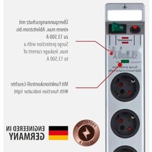 MarkEntegra 8 Li Priz, 16A Sigortalı, 13.500A Dalgalanma Koruması