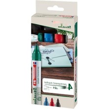 MarkEntegra Yeniden Doldurulabilir Permanent Markör Seti - 4'lü Renkli