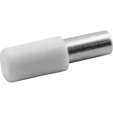 MarkEntegra Beyaz Plastik Metal Başlı Raf Pimi - 100 Adet