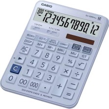 Negok Casio DJ-120D Plus Açık Mavi Işlem Kontrollü 12 Hane Masa Üstü Hesap Makinesi