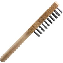 MarkEntegra Ahşap Saplı Tel Fırça - Çok Amaçlı Temizleme Fırçası No 5