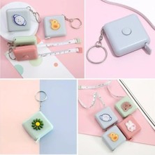 MarkEntegra Yumuşak Stickerli 150 cm Taşınabilir Anahtarlıklı Mezura